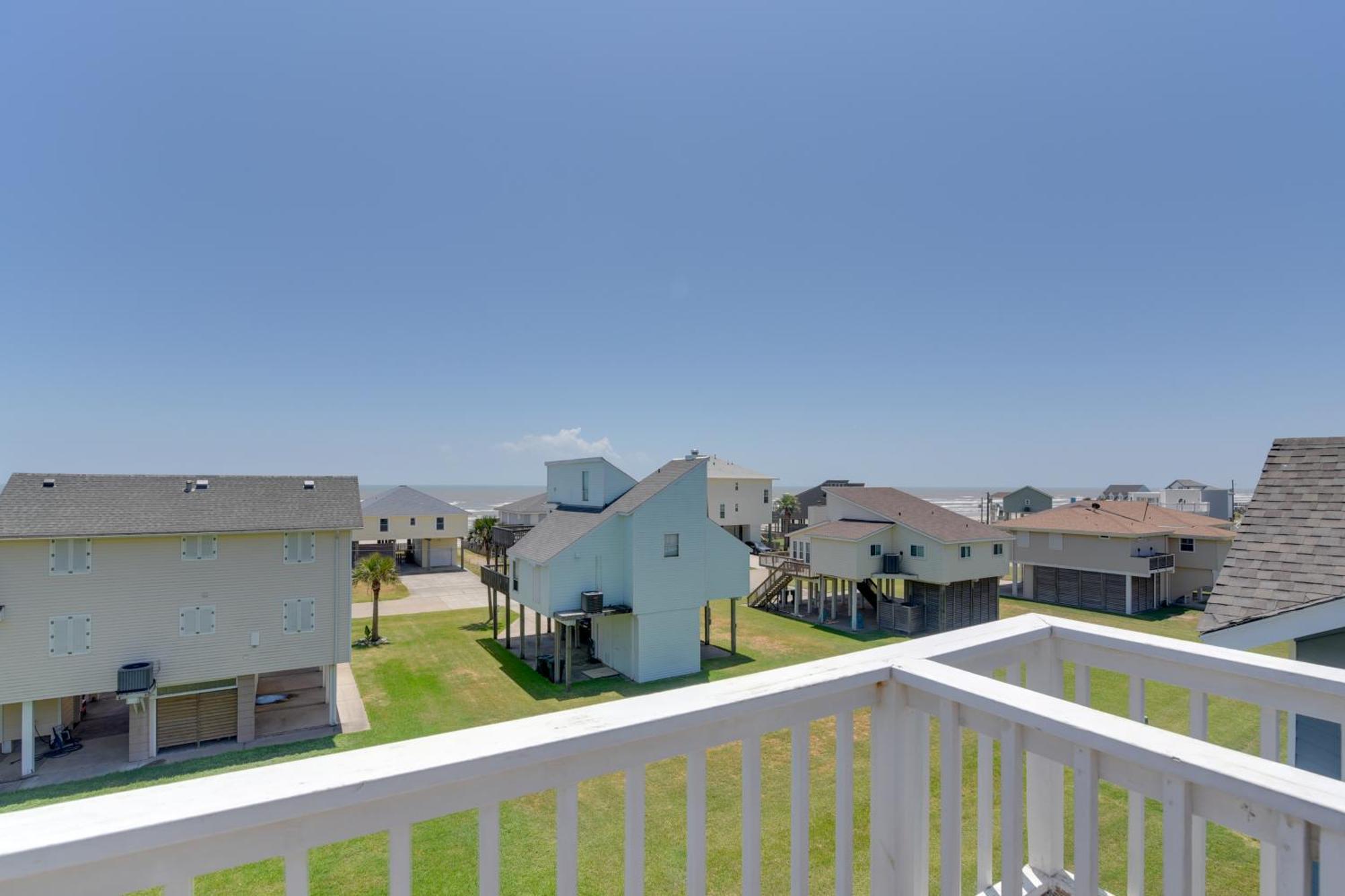 Galveston Townhome With Balconies Walk To Beach! Zewnętrze zdjęcie