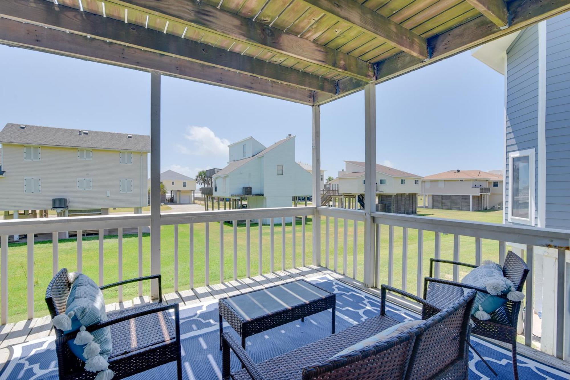 Galveston Townhome With Balconies Walk To Beach! Zewnętrze zdjęcie