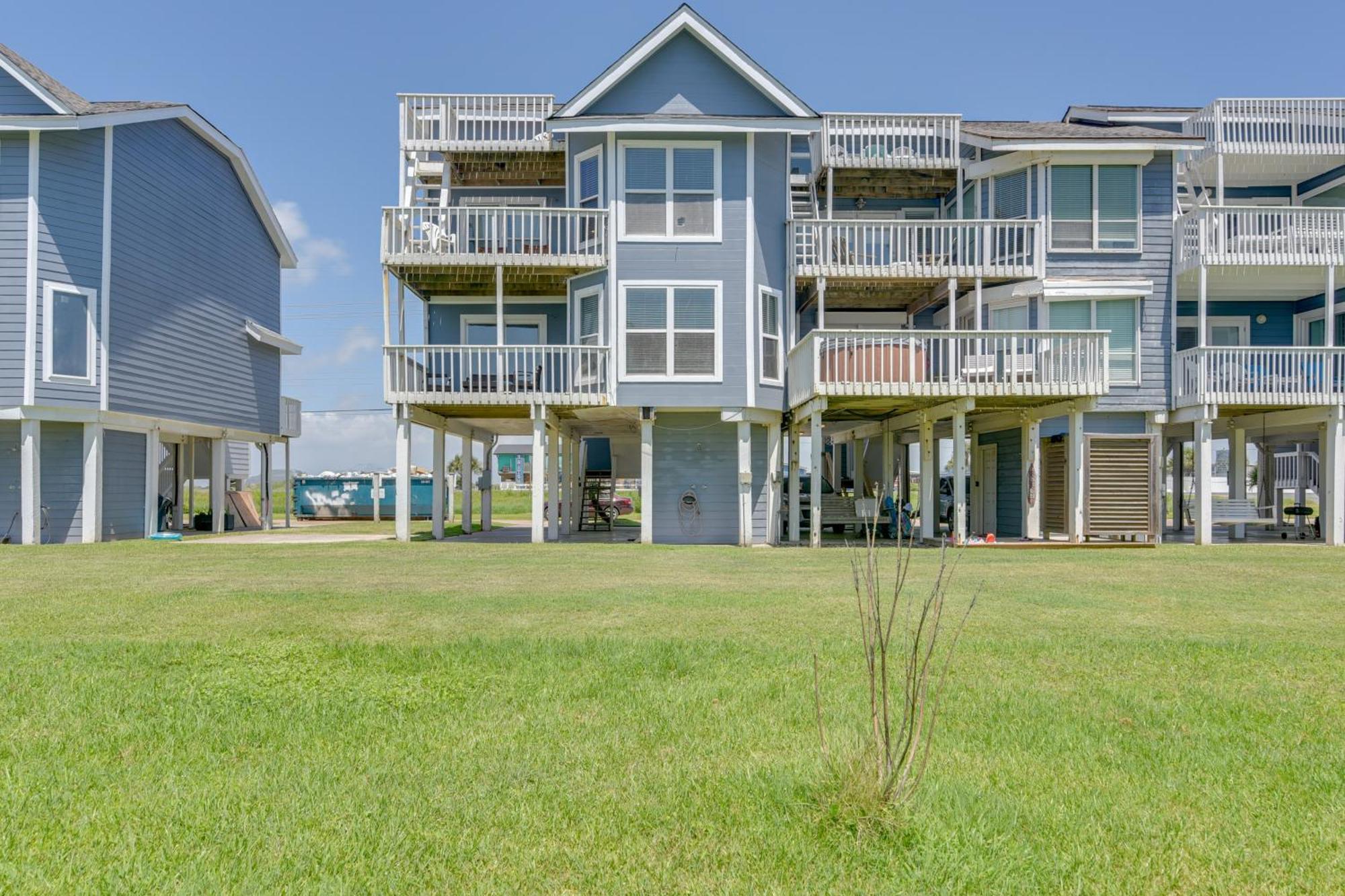 Galveston Townhome With Balconies Walk To Beach! Zewnętrze zdjęcie